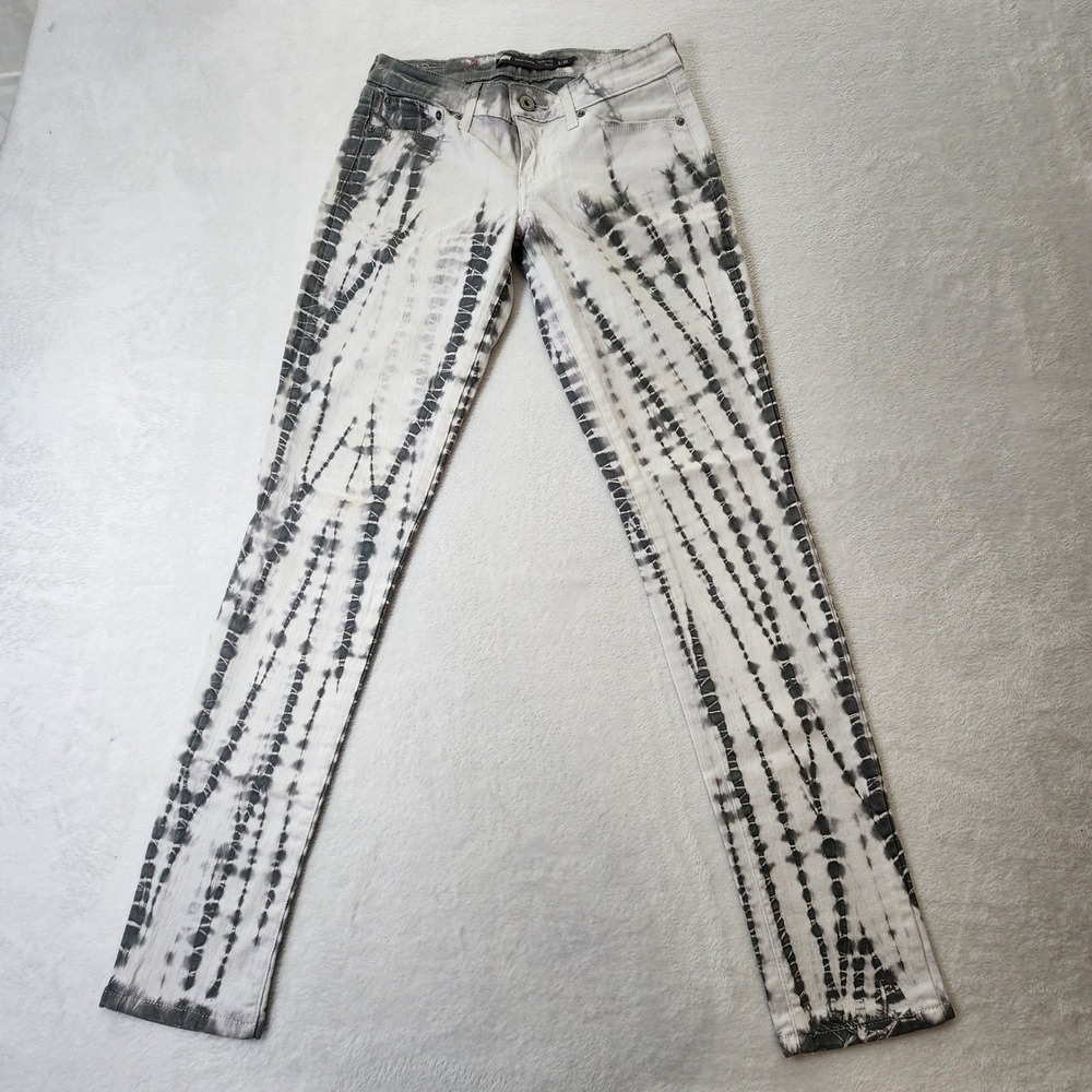 Levi's‎ Tie Dye Demi Curve Skinny Jeans Womens 0/25 White Gray 28W 30L Pants